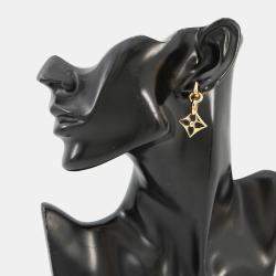 Pre Owned Louis Vuitton Boucles D'Oreilles Crazy In Padlock Earrings Gold Plated