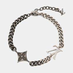 Pre Owned Louis Vuitton Bracelet Instinct Chrome/Silver Metal
