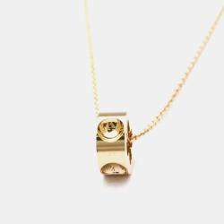 Pre Owned Louis Vuitton Pendant Empreinte 18K Pink Gold Pendant Necklace