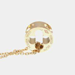 Pre Owned Louis Vuitton Pendant Empreinte 18K Pink Gold Pendant Necklace