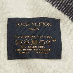 مملوكة مسبقًا Louis Vuitton Navy Blue/White Monogram Cashmere Stole 