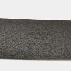 مملوكة مسبقًا حزام لوي فيتون إل ڤي سكايلين 90 سم مشبك جلد أسود