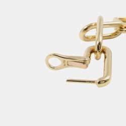 مملوكة مسبقًا Louis Vuitton Boucles D'Oreilles B Blossom Shell Diamond Earrings 18K Yellow Gold