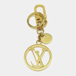 مملوكة مسبقًا Louis Vuitton Gold Plated  Circle Keychain and Bag Charm