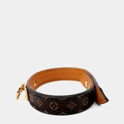 Pre Owned سوار لوي فيتون لوغومانيا بني مغطى كانفاس