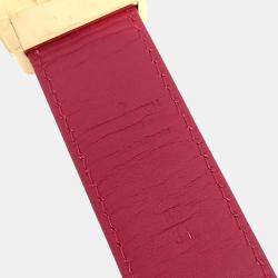 مملوكة مسبقًا حزام لوي فيتون قماش أبيض متعدد الألوان