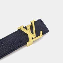 مملوكة مسبقًا Louis Vuitton Black/Brown Leather Reversible LV Belt