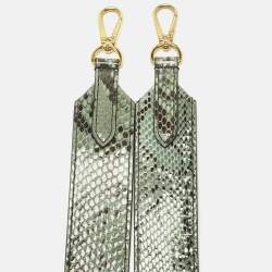 مملوكة مسبقًا حمالة حقيبة كتف لويس فيتون باندوليير بايثون أخضر