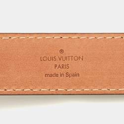 Pre Owned حزام لوي فيتون حرفي الشعار أل في مونوجرام كانفاس 85 سم