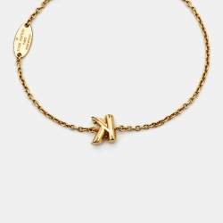 مملوكة مسبقًا Louis Vuitton LV & Me Letter K Gold Tone Bracelet