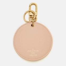 مملوكة مسبقًا Louis Vuitton Tahitiennes Round Key Holder Rose Ballerine Damier Azur Canvas