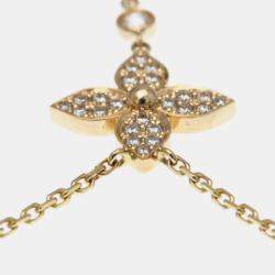 Pre Owned قلادة لويس فيتون باندانتيف ستاربلاسم ألماس ذهب وردي عيار 18 لؤلؤة أم قلادة ذهب وردي