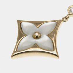 Pre Owned قلادة لويس فيتون باندانتيف ستاربلاسم ألماس ذهب وردي عيار 18 لؤلؤة أم قلادة ذهب وردي