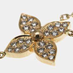 Pre Owned قلادة لويس فيتون باندانتيف ستاربلاسم ألماس ذهب وردي عيار 18 لؤلؤة أم قلادة ذهب وردي