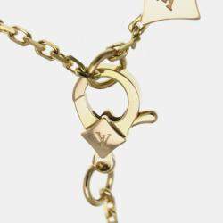 Pre Owned قلادة لويس فيتون باندانتيف ستاربلاسم ألماس ذهب وردي عيار 18 لؤلؤة أم قلادة ذهب وردي