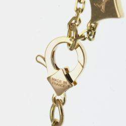 Pre Owned قلادة لويس فيتون باندانتيف ستاربلاسم ألماس ذهب وردي عيار 18 لؤلؤة أم قلادة ذهب وردي