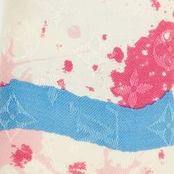 مملوكة مسبقًا Louis Vuitton White André Saraiva Monogram Silk & Wool Shawl 