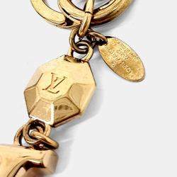 Pre Owned ‏سلسلة مفاتيح وسحر حقيبة لوي فيتون Facet