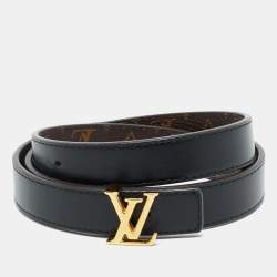 Pre Owned Louis Vuitton LV Initiales 75CM Black Monogram Canvas and Leather