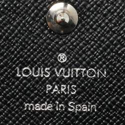 Pre Owned Louis Vuitton 6 Key Holder Black Epi Leather
