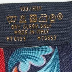 Pre Owned وشاح لويس فويتون حرير ملون بأحرف "لويس"