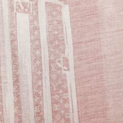 Pre Owned شال لوي فيتون حرير مونوجرامي زهري حقيبة بخارية ترنك