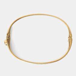 Pre Owned سوار لويس فيتون لويسيتون نانوغرام ستراس لون ذهبي حجم صغير