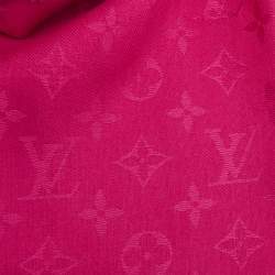 مملوكة مسبقًا Louis Vuitton Hot Pink Monogram Silk & Wool Shawl 