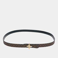 Pre Owned Louis Vuitton Mini Flower Reversible Belt