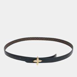 Pre Owned Louis Vuitton Mini Flower Reversible Belt