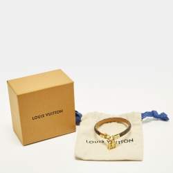 مملوكة مسبقًا Louis Vuitton Petite Malle Monogram Canvas Gold Tone Bracelet 19