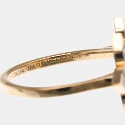 مملوكة مسبقًا Louis Vuitton Bergster Blossom Diamond Pink Gold 18K Fashion Diamond Band Ring Pink Gold