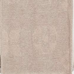 مملوكة مسبقًا Louis Vuitton Champagne Pink Monogram Lurex Mohair Wool Beanie & Scarf