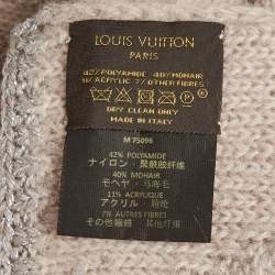 مملوكة مسبقًا Louis Vuitton Champagne Pink Monogram Lurex Mohair Wool Beanie & Scarf