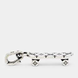 Pre Owned Louis Vuitton LV Skateboard Silver Tone Metal Charm