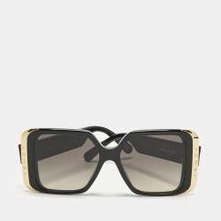 Pre Owned Louis Vuitton Black/Gold Gradient Z1664W LV Moon Square Sunglasses