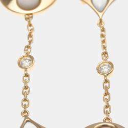 مملوكة مسبقًا سوار لويس فويتون 4 موتيف بلوسوم بي بي وردي ذهبي 18 قيراط مع لؤلؤة ألماس ووردة ذهبي وردي