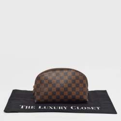 Pre Owned  Louis Vuitton Cosmetic GM Damier Ebene Canvas Pouch 