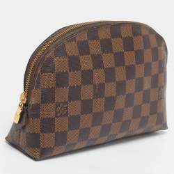 Pre Owned  Louis Vuitton Cosmetic GM Damier Ebene Canvas Pouch 