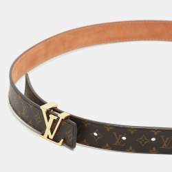 مملوكة مسبقًا Louis Vuitton LV Initiales 85CM Monogram Mini Canvas Slim Buckle Belt 