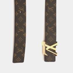 مملوكة مسبقًا Louis Vuitton LV Initiales 85CM Monogram Mini Canvas Slim Buckle Belt 