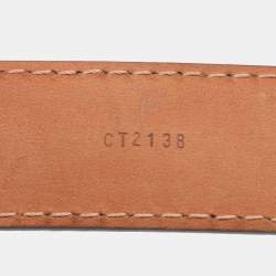 مملوكة مسبقًا Louis Vuitton LV Initiales 85CM Monogram Mini Canvas Slim Buckle Belt 