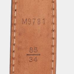مملوكة مسبقًا Louis Vuitton LV Initiales 85CM Monogram Mini Canvas Slim Buckle Belt 