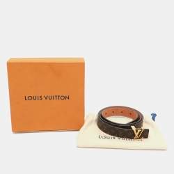 مملوكة مسبقًا Louis Vuitton LV Initiales 85CM Monogram Mini Canvas Slim Buckle Belt 
