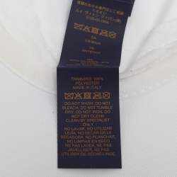 Pre Owned Louis Vuitton White Cotton LV League Cap