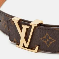 مملوكة مسبقًا حزام لوي فيتون قماش مونوغرام LV الأحرف الأولى 85 سم