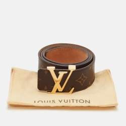 مملوكة مسبقًا حزام لوي فيتون قماش مونوغرام LV الأحرف الأولى 85 سم