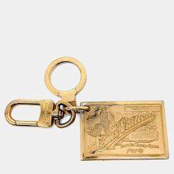 مملوكة مسبقًا Louis Vuitton Gold Tone Key Ring and Bag charm