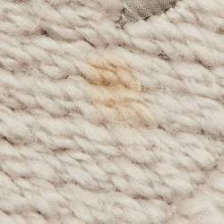 Pre Owned وشاح لوي فيتون صوف رمادي شعار إنتارسيا