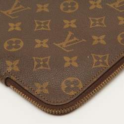 Pre Owned Louis Vuitton Pochette Voyage Monogram Canvas Document Holder